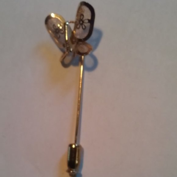 Butterfly Stick Pin 2" Long 3/4: Wide - Picture 2 of 3